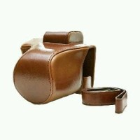 Leather Case Kamera Mirrorless for Canon EOS M5 - Coklat Murah