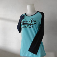 Kaos Lengan Panjang Cewek 3second Warna Size M L XL Baju Distro Wanita