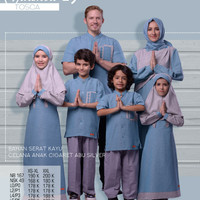 sarimbit nibras 49 tosca ayah ibu 1 koko anak dan 1 gamis anak