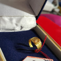 CINCIN BABY EMAS KUNING BAYI MODEL ONGSROT PERHIASAN ASLI 70%