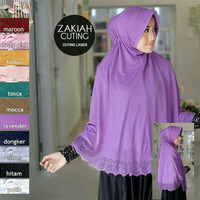 Jual Zakiah/Jilbab Bergo Instan Syari PED Tali Serut Belakang Murah