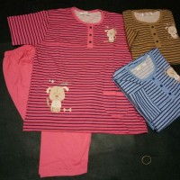 Baju Tidur Anne Claire Cute Dog Tangan Pendek Celana Pa Murah