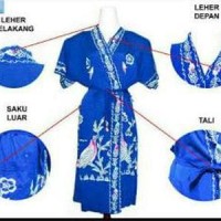 KIMONO BATIK KENCANA UNGU UKURAN ALL SIZE DASTER Berkualitas