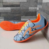 sepatu bola anak spec spyder kids abu orange