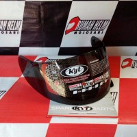 Dark visor kaca hitam helm KYT RC7 R10 K2rider original BEST QUALITY