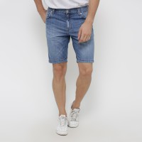 Edwin Celana Jeans Pendek MIAMI 02 Slim Fit Pria Pendek Biru