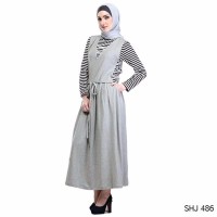 promo Gamis muslimah terbaru garis Bahan Lacoste