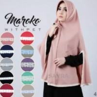 Jilbab/Kerudung Khimar Syar'i Pet Besar Murah, Maroko,model terbaru