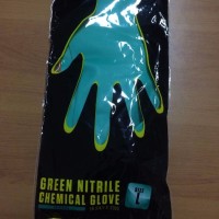 EXCLUSIVE Sarung Tangan Karet Kimia KRISBOW Glove Nitrile Green PALIN
