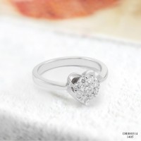 Cincin Berlian Wanita / Cincin Emas Putih DR000314 V&Co Jewellery