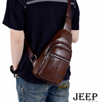 Tas BodyPack Jeep 519-1# Tas Pria Selempang Punggung Dada Cowok Semi