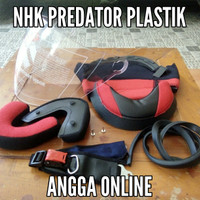 Busa helm nhk predator plastik kaca helm PREDATOR 2v tali & lis karet