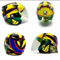 HELM AGV CENTRO MOTIF BUKAN INK KYT MDS GM NHK BOGO RETRO MURAH.