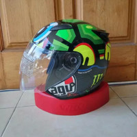 HELM AGV CENTRO MOTIF BUKAN INK KYT MDS GM NHK BOGO RETRO MURAH...