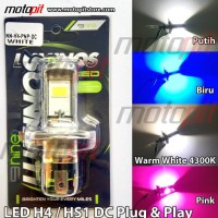 Jual Luminos Led H4 / Hs1 Lampu Utama Motor Vixion Scoopy Fi R15 Mx