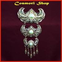 Jual Bros Baru Jilbab Hijab Aksesoris Kebaya Kutu Baru Cantik Bross Mewah Murah