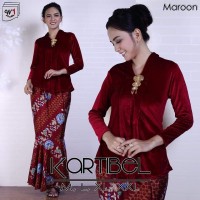 KEBAYA SETELAN BLUDRU SET ROK DUYUT BELUCA TERBAGUS MAROON