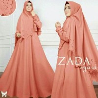 Zada Syari Peach Busana Muslim Modern Kekinian Gamis Syar'i Busui