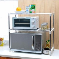 best seller Microwave Oven Stainless Steel Shelf Storage Rack Rak Pen