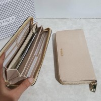 Hot Produk Dompet Furla Original / Furla Zip Wallet Acero