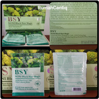 BSY Noni Black Hair Magic Shampo - BPOM dan Halal - ASLI