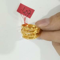 Cincin Emas Wanita 1 gram Kadar 700 Murah