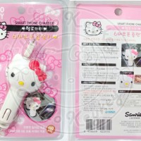 Jual charger smartphone / handphone / hp mobil hello kitty original sanrio Murah