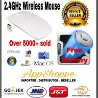 APPLE MAGIC MOUSE WIRELESS 2 4GHz MACBOOK LAPTOP WITH BATTERY WHITE