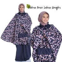 (Busana Muslim Muslimah) MUKENA PONCO BALI DEWASA SAKURA DONGKER