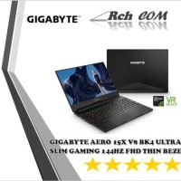 GIGABYTE AERO 15X V8 BK4 Ultra Slim Gaming Laptop 144Hz FHD Thin Bezel