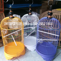 KANDANG BURUNG BESI BESAR BOOM FULLSET U/ LOVEBIRD/PARKIT & LAINNYA