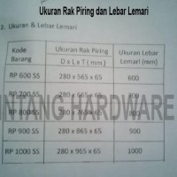 Rak Piring Gelas Gantung Dalam Cabinet 60 Cm Bahan Stainless
