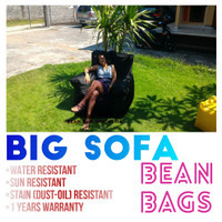Big Sofa Beanbag Kursi Santai Ruang Tamu TV Keluarga Ikea Tanpa Rangka