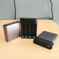 Jual case diy power bank 2.1A isi 4 pcs batre laptop 18650 Murah