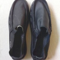 New Sepatu Crocs Kulit Warna Hitam