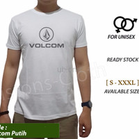 Promo kaos Volcom hitam baju distro surfing tshirt branded pria tomyl