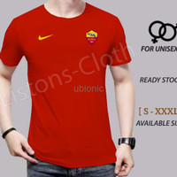 Promo Kaos As roma hitam baju jersey bola tshirt distro fans liga ita