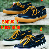 SEPATU PRIA CASUAL VANS ZAPATO KULIT BONUS KAOS KAKI