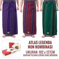 Sarung Atlas Legenda Non Kombinasi / Sarung Pria / Perlengkapan Sholat