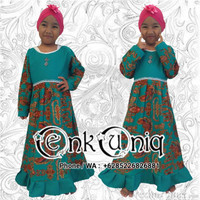 Jual Gamis Batik Anak / Dress Anak Batik / Busana Muslim Batik Kecil SML Murah