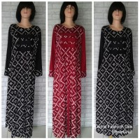 Baju Gamis Syari Cantik Motif Polkadot