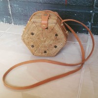 Jual tas ketak (rotan) segi enam lombok Murah