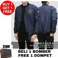Jual BEST SELLER JAKET BOMBER PATCH PRIA ORIGINAL PARKA KULIT HODIE BLAZERu Murah