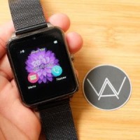 Smartwatch Iphone - Stainless Steel - Full Black Diskon