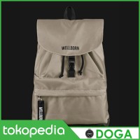 Tas Ransel Backpack Waterproof Wellborn Sand Daily Bag - Doga