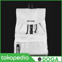Tas Ransel Backpack Waterproof Wellborn White Daily Bag - Doga