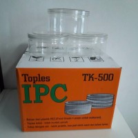 jual Tempat Toples Plastik Kue Kering Bulat Biskuit Ulir Tebal 1 Box
