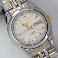 Seiko 5 Ladies SYMA35K1 Jam Tangan Wanita SYMA35 Automatic Silver Gold