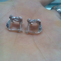 Anting Jepit Chanel Perak Silver925 Asli Lapis Mas Putih