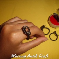 Cincin Ring AKAR BAHAR HITAM Alami Produk Sangat Laris in Antik Craft